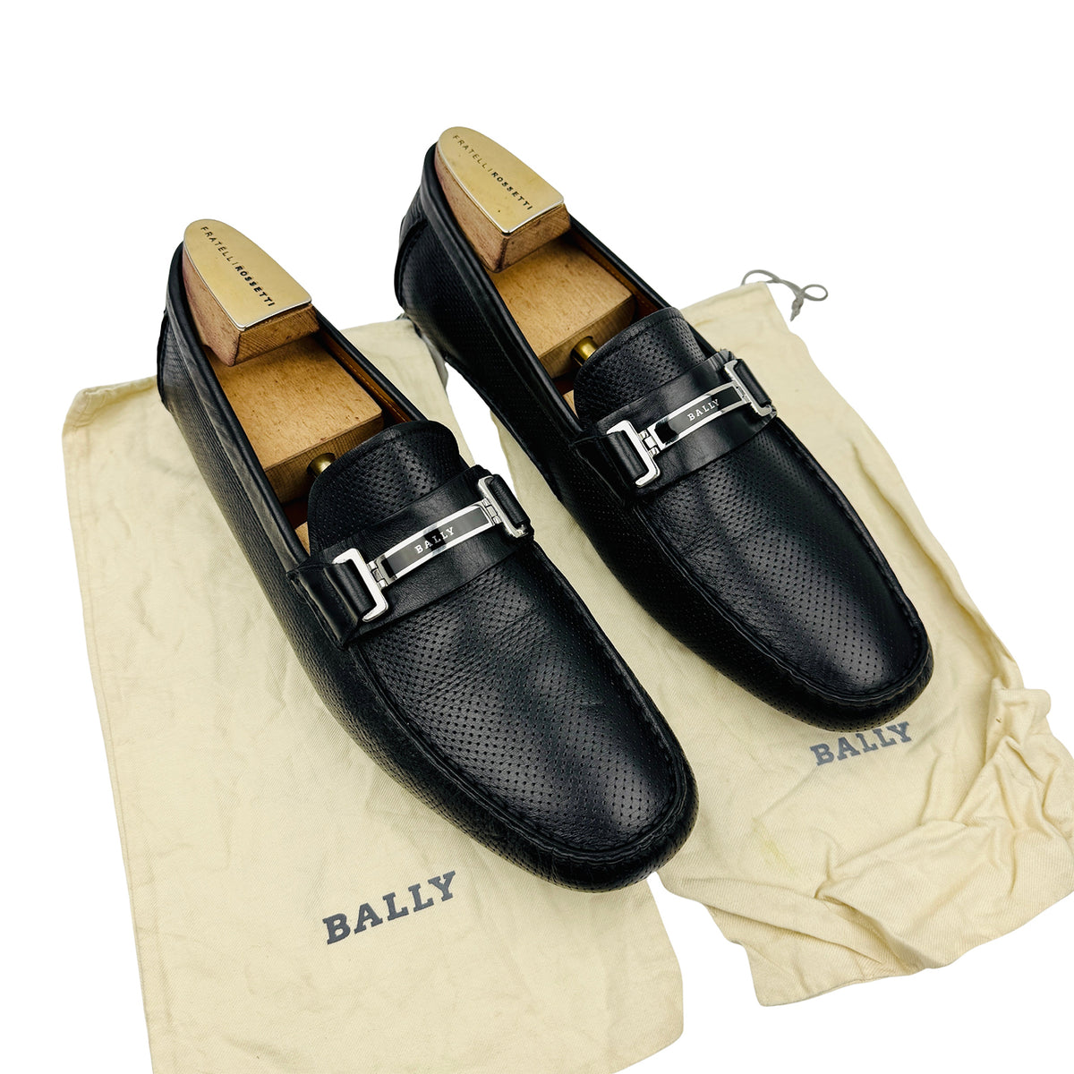 Bally Drulio Perforated Leather Loafers (Size 46) - 6211255