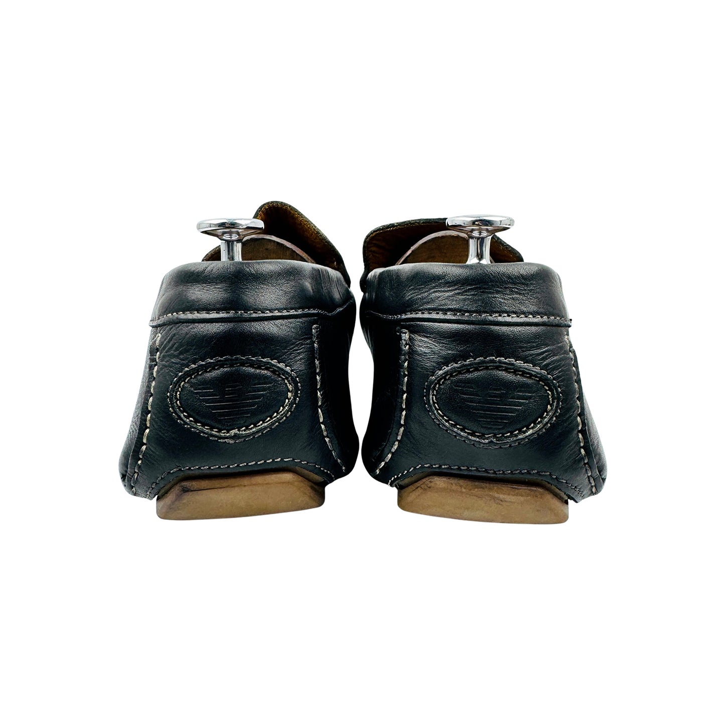 Armani Jeans Men's Black Driving Loafers (Size 45.5)