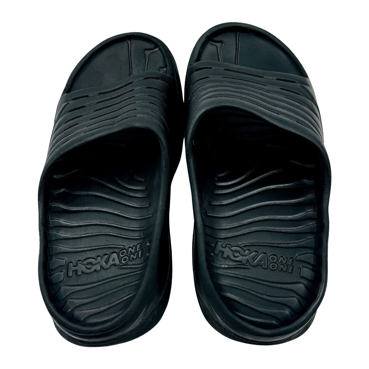Hoka ORA Recovery Black Slides (Size 38/39) - 1099673-BBLC