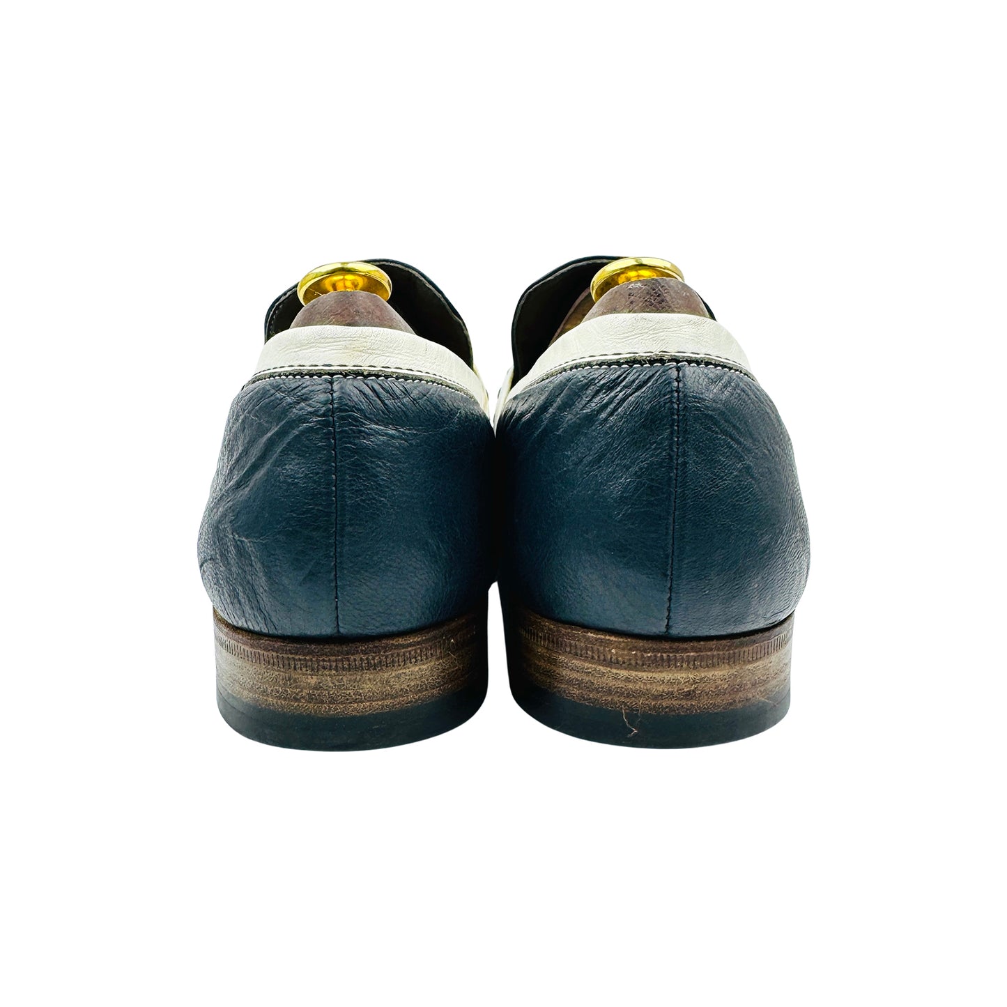 Moreschi Men's 'Navy White' Loafers (Size 43.5)
