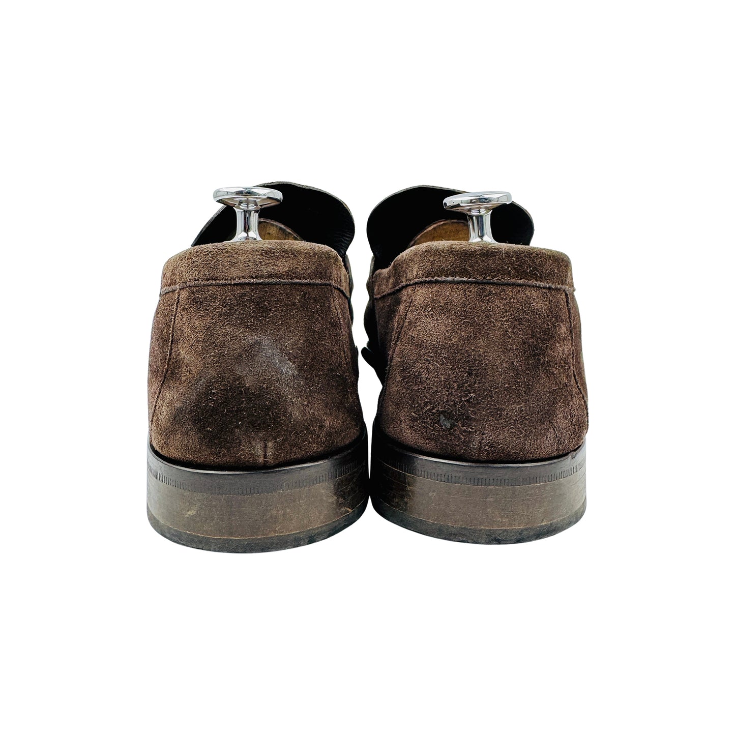 Hugo Boss Men's Dark Brown Suede Bit Loafers (Size 44.5/45)