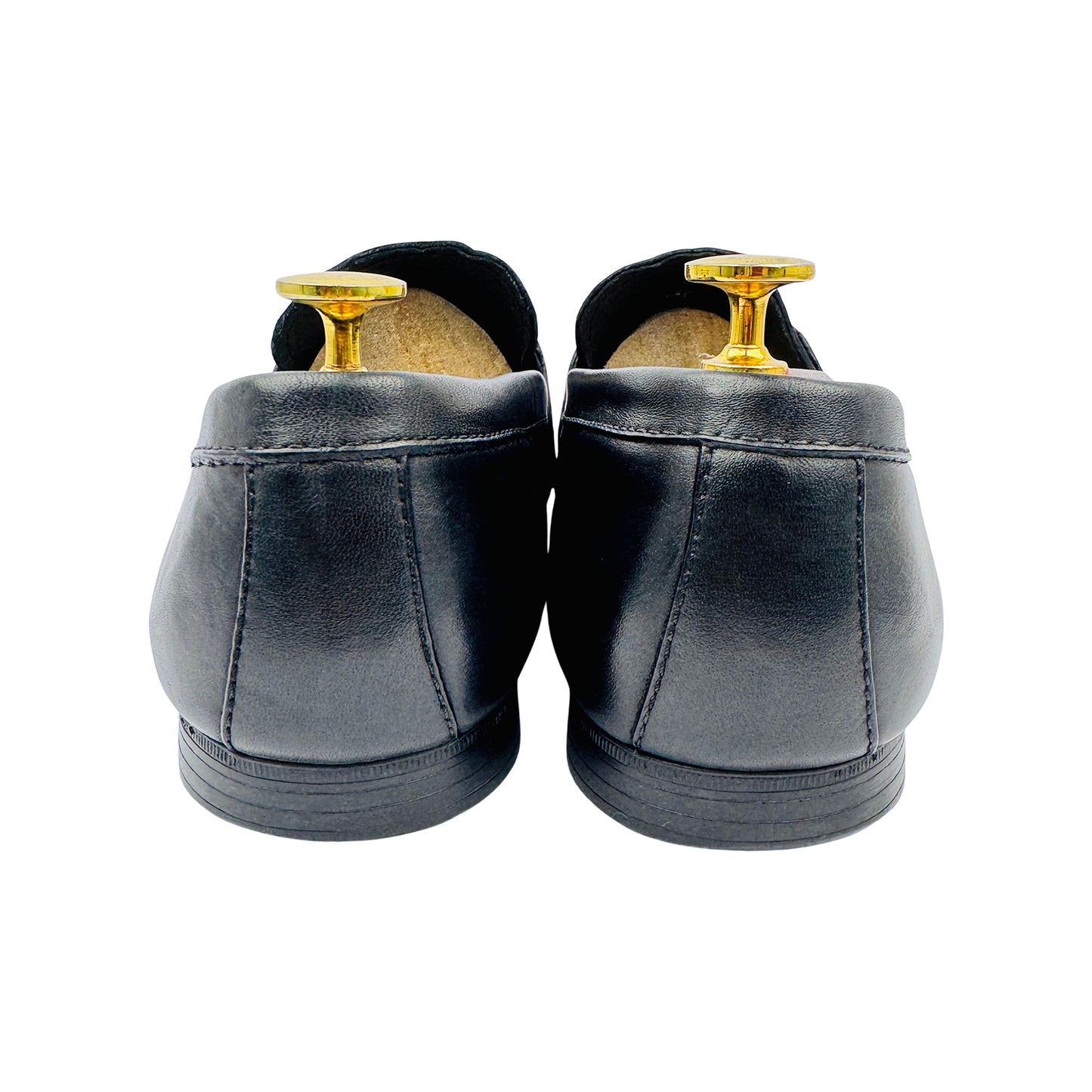 Prada Men's Black Leather Loafers (Size 43/43.5)