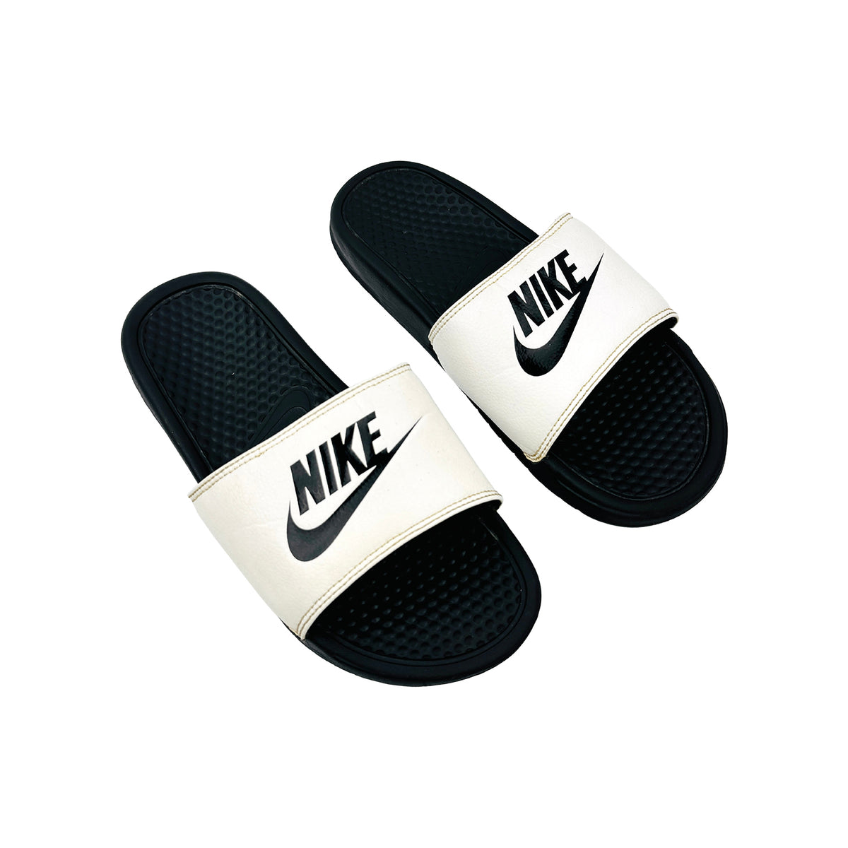 Nike Benassi JDI 'Black White' Slides (Size 41) - 343880-100