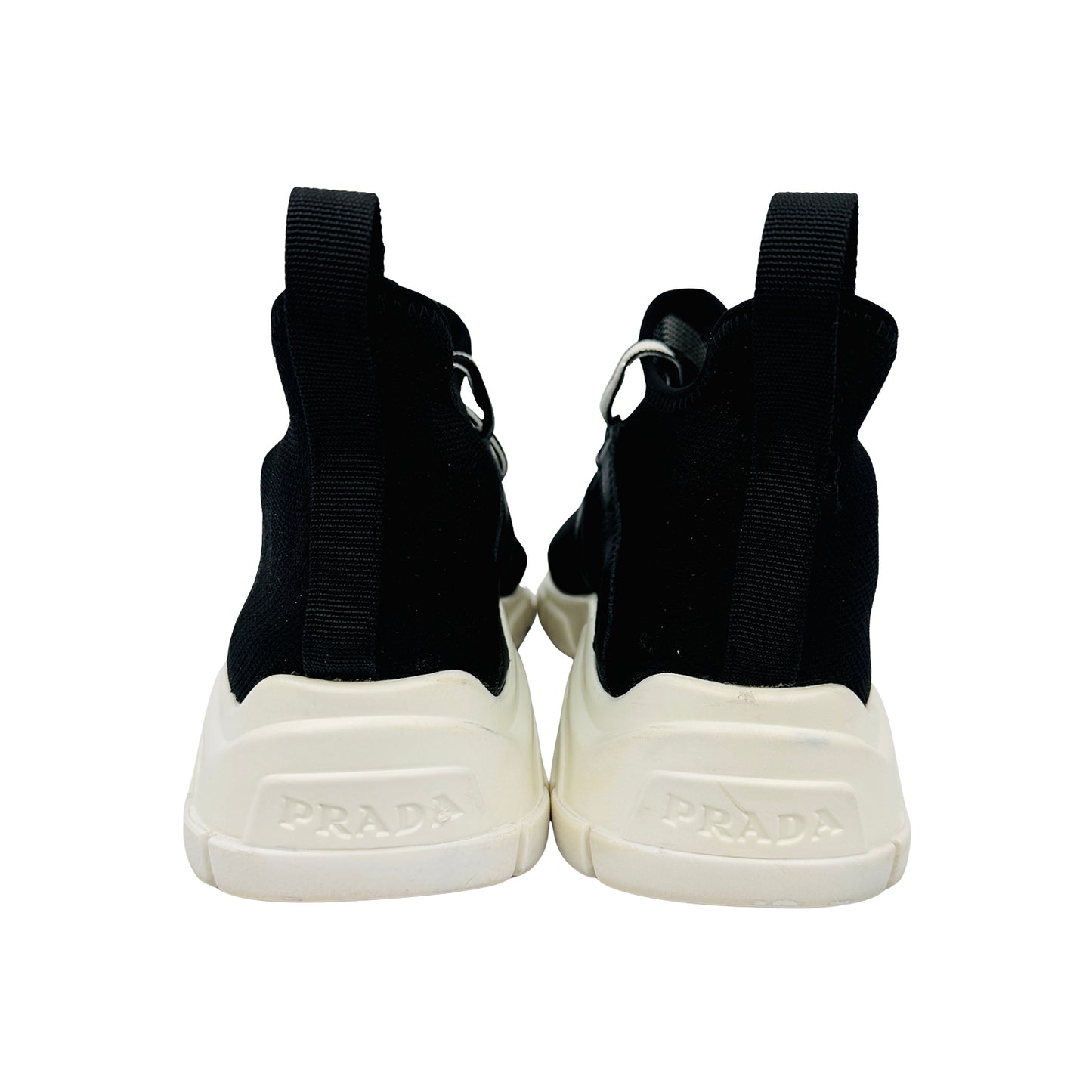 Prada Men's Textile Polarius Sock Knit Sneakers (Size 38/39)