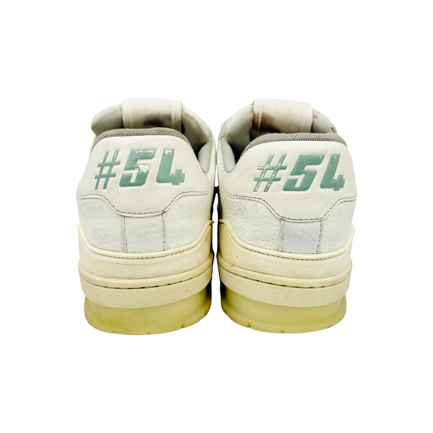 Louis Vuitton Men's White Low Top Trainers (Size 41.5)