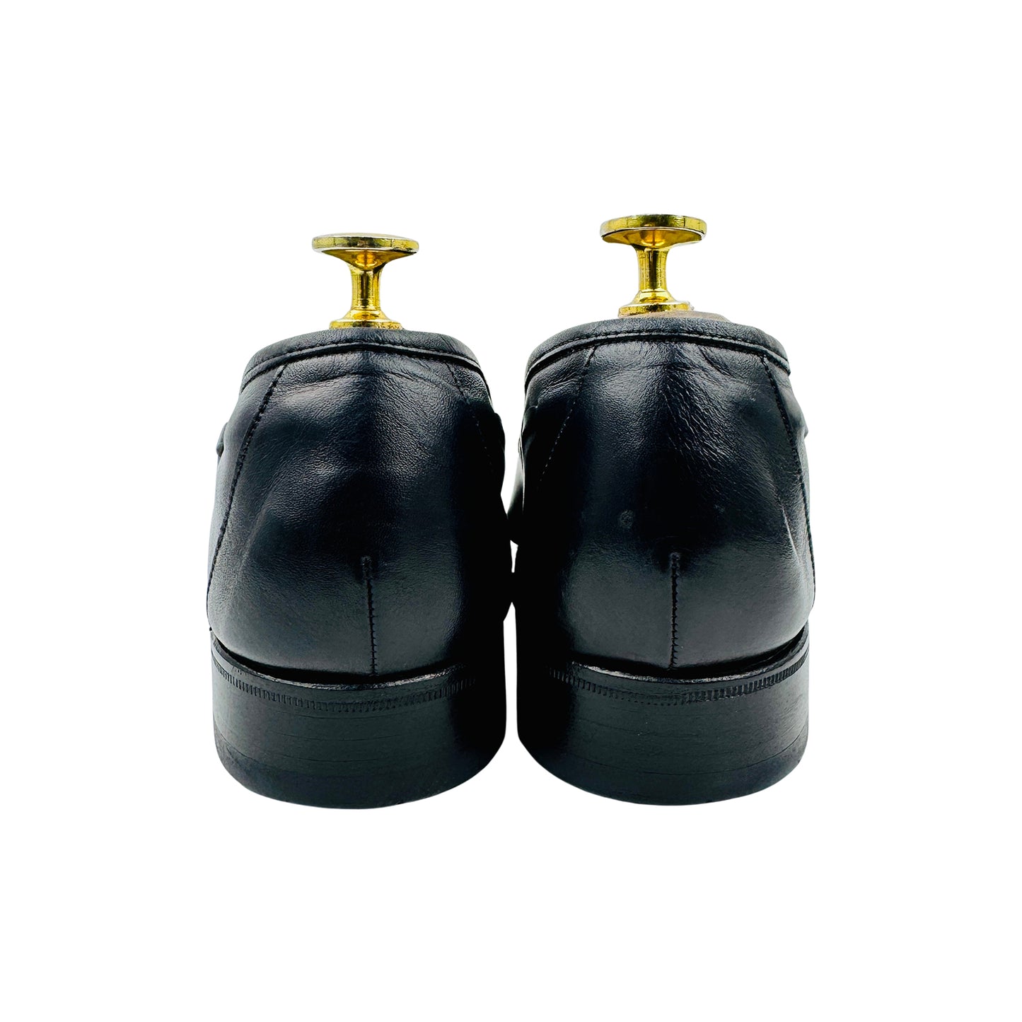 Bally Men's Black Polished Leather Kiltie Tassel Loafers (Size 42)