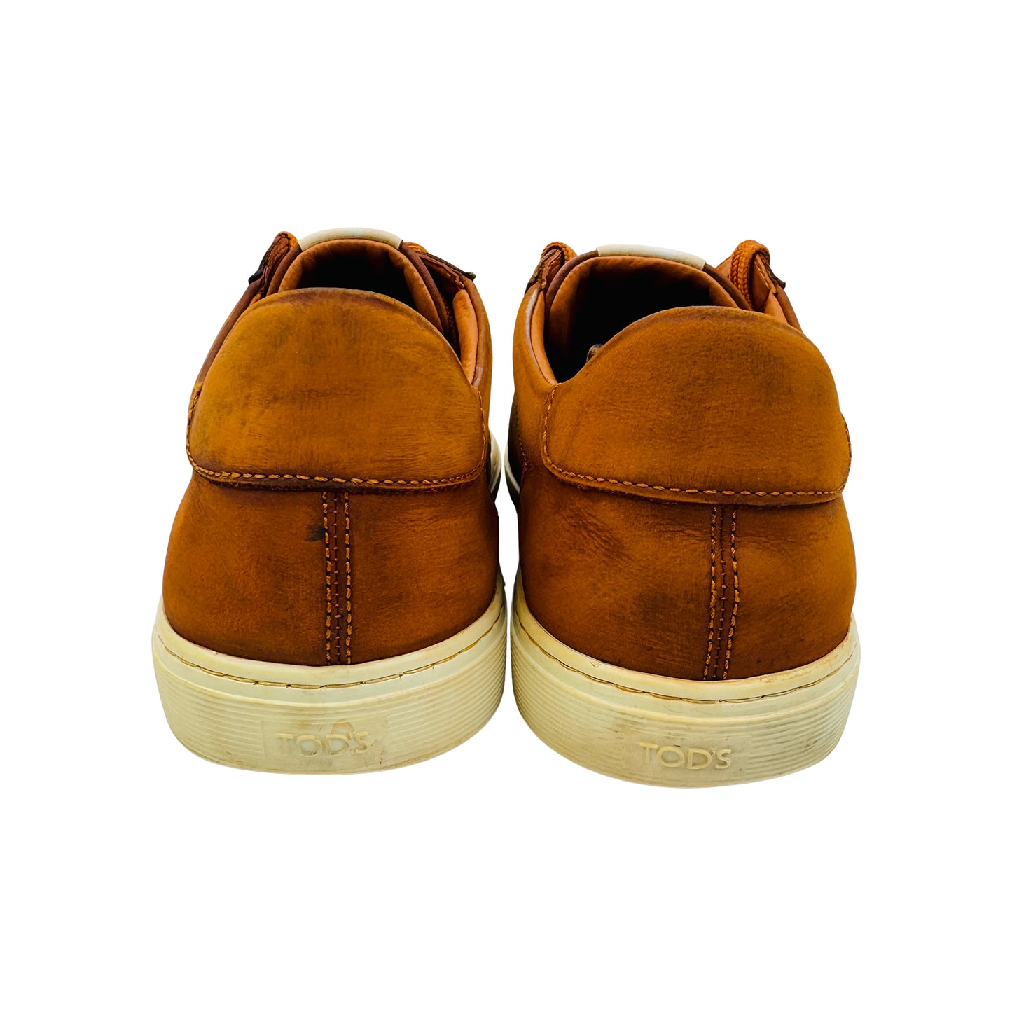 Tod's Men's Low-Top Brown Leather Sneakers (Size 41/41.5)