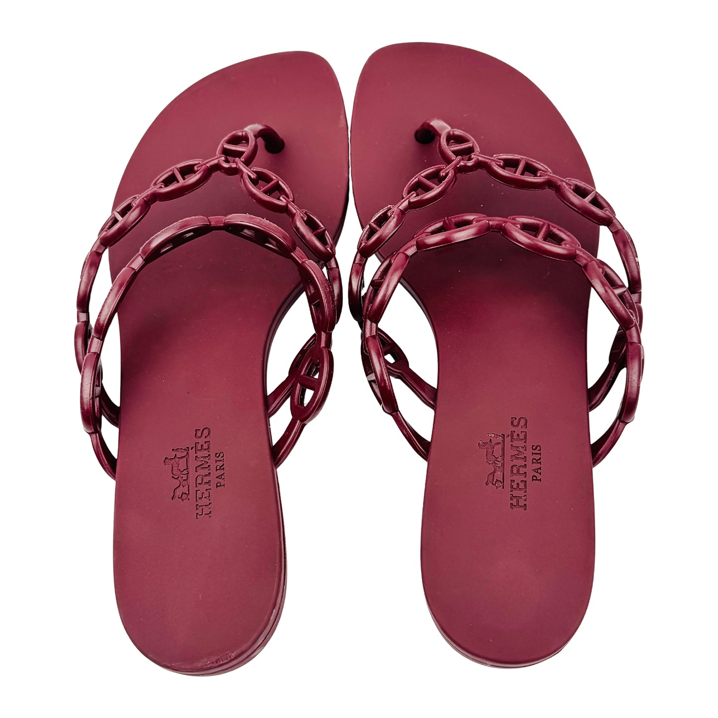 Hermès Women's Island 'Rough H' Sandal Slippers (Size 35)