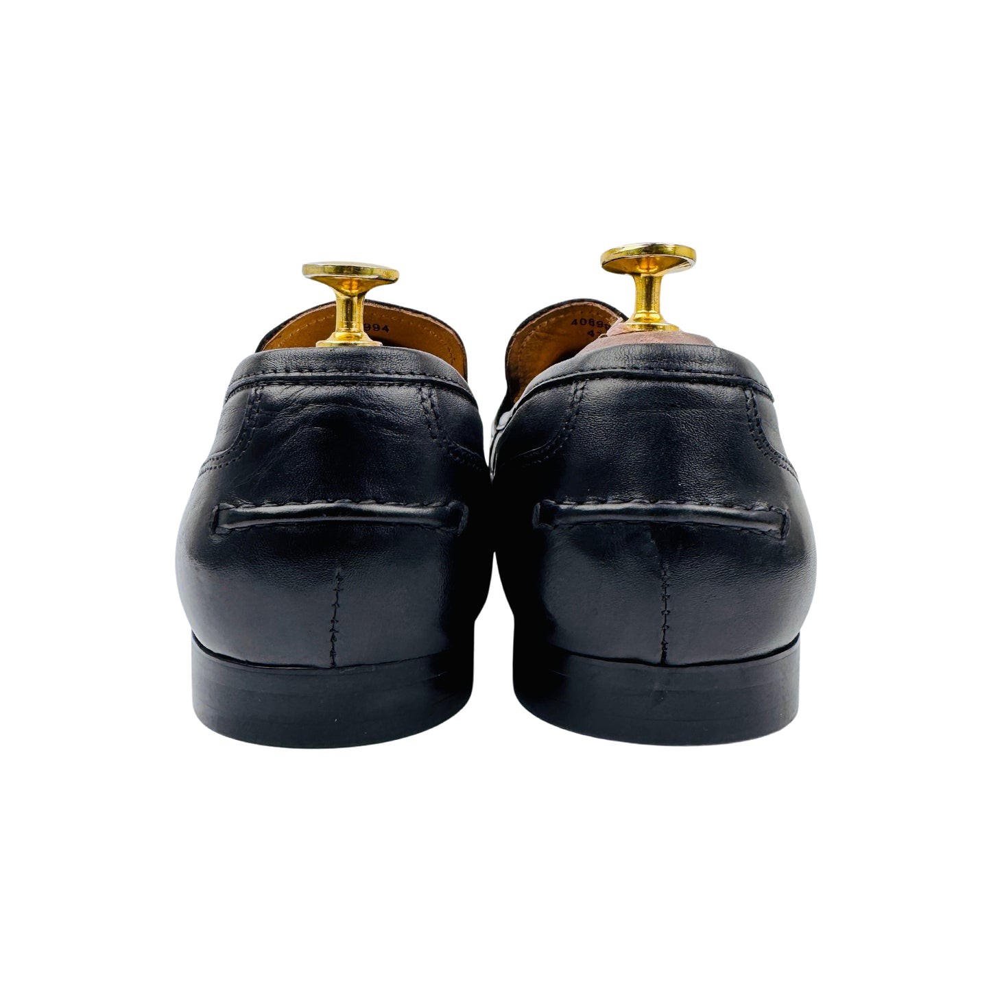 Gucci Jordaan Black Horsebit Loafers (Size 42) - 406994