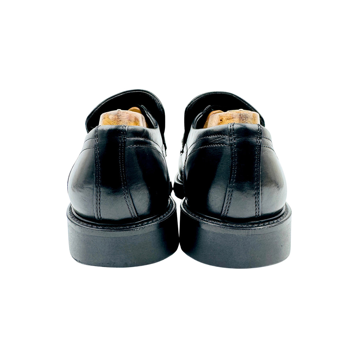 LLOYD Men's Black Leather Loafers (Size 42)