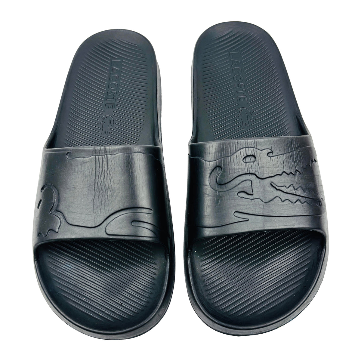 Lacoste Croco 2.0 Black Slides (Size 41) - 43CMA0018-02H