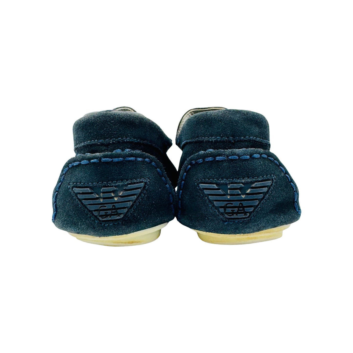 Armani Jeans Men's Navy Suede Loafers (Size 41)