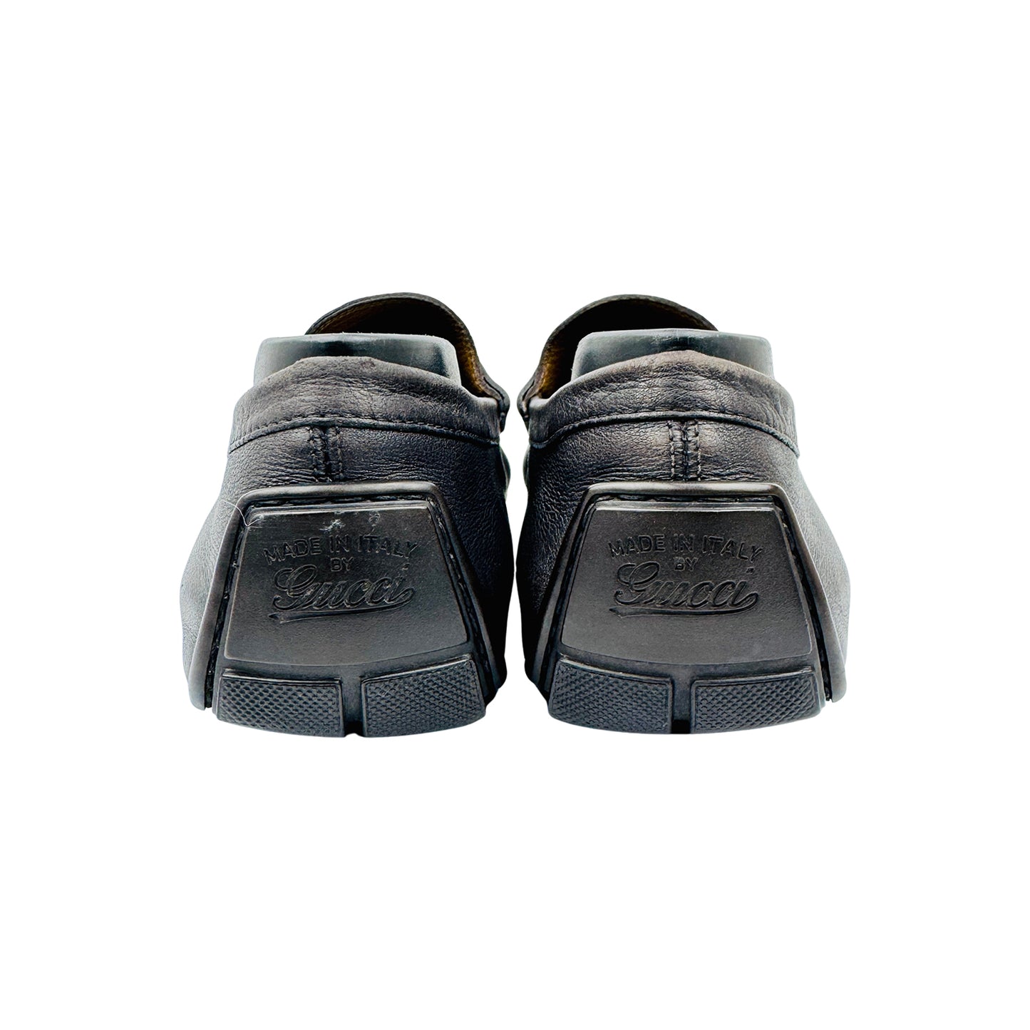 Gucci Black Leather Loafers (Size 39) - 322929