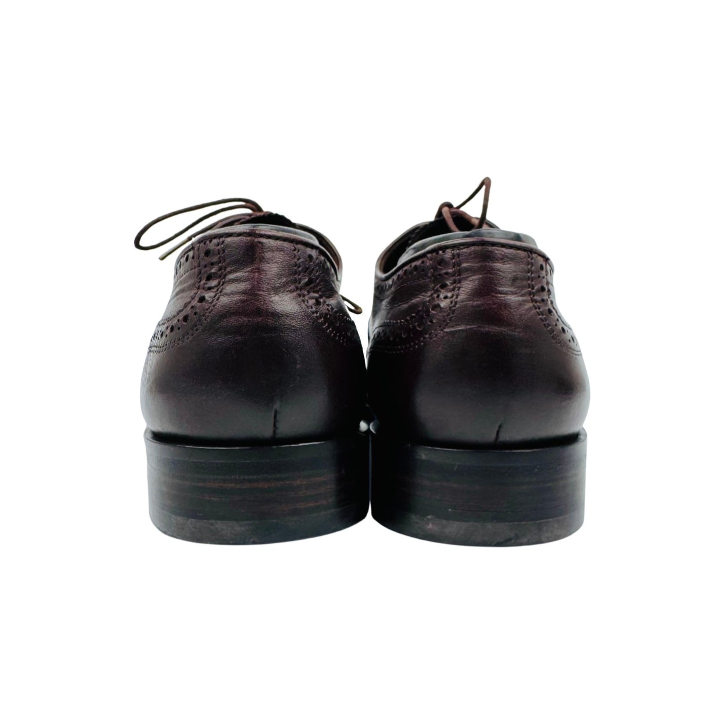 Balmain Men's Brown Leather Brogue Shoes (Size 40)