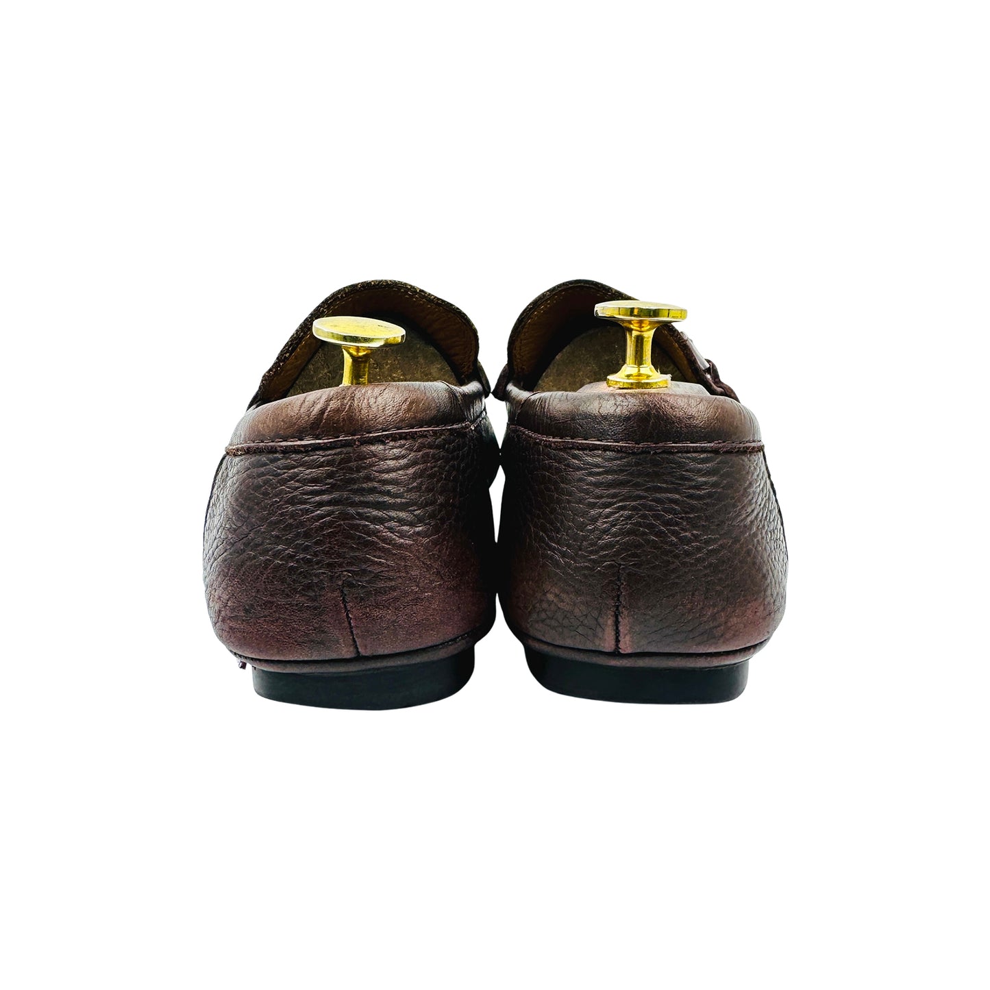 Hugo Boss Noel Brown Leather Loafers (Size 42) - 50503622