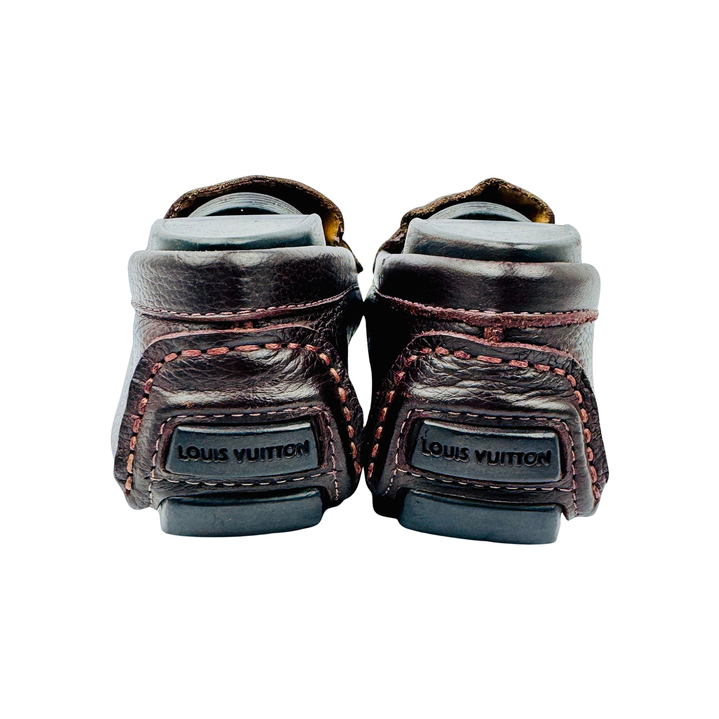 Louis Vuitton Dark Brown Leather Loafers (Size 37.5)