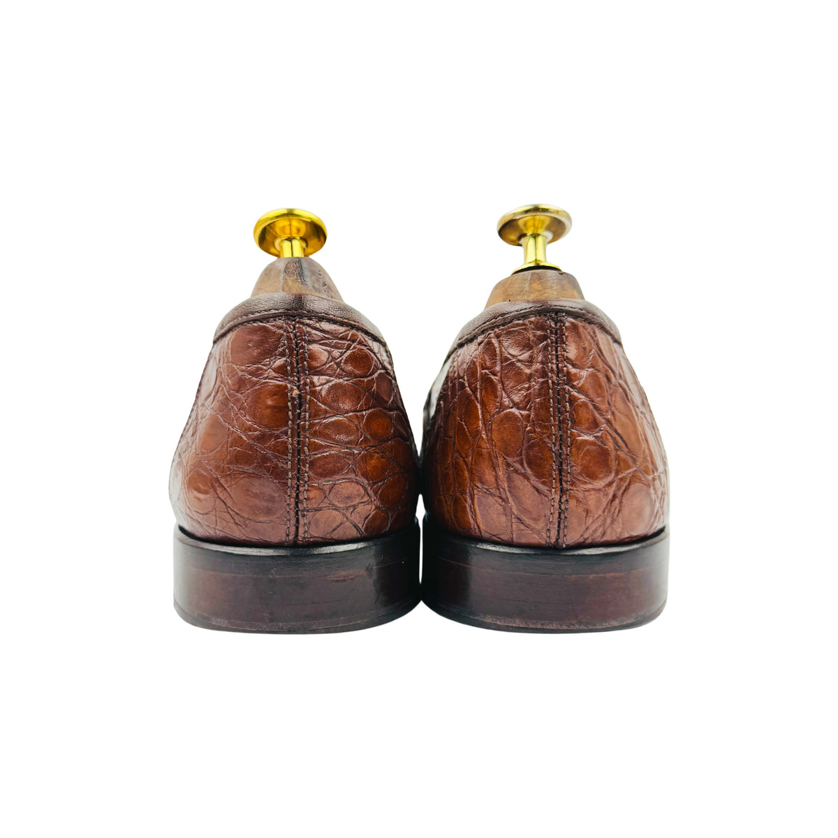 Zelli Italia TUSCANY Crocodile Leather Penny Loafers (Size 43/43.5) - 11-119-CGN