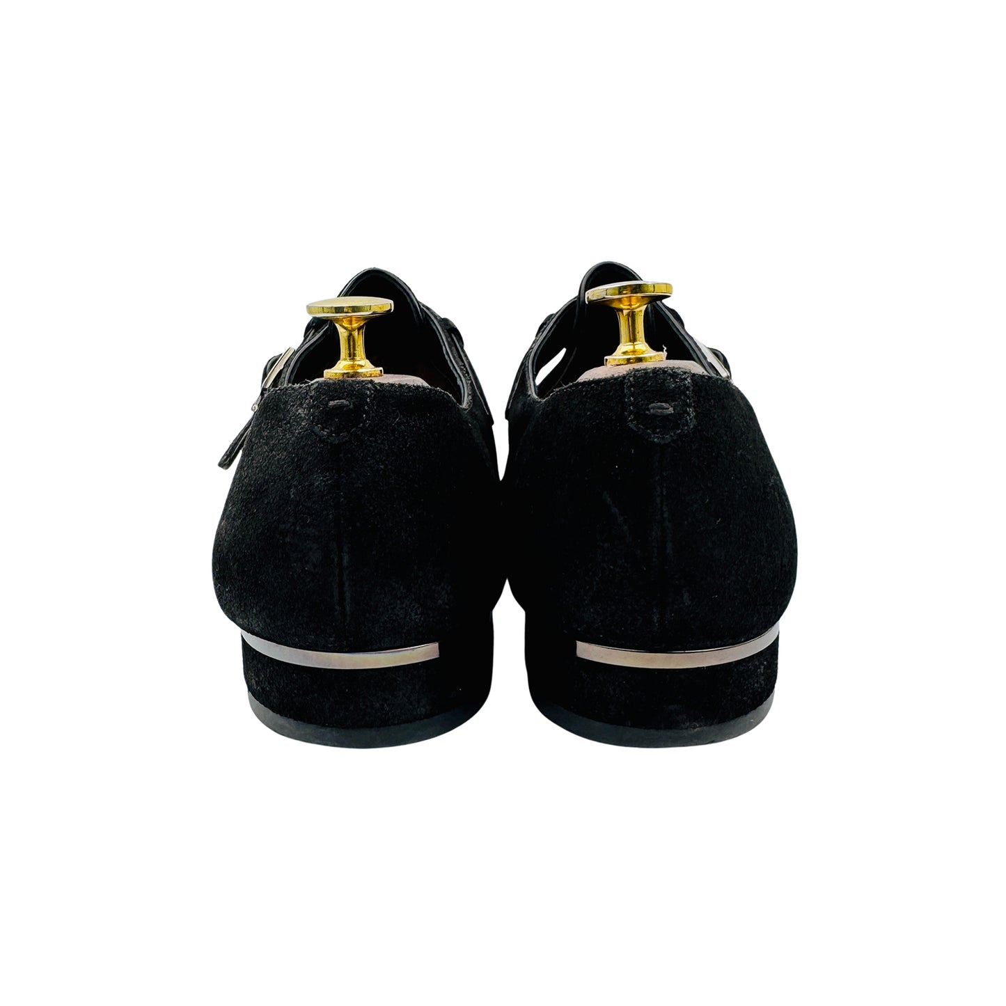 Louis Vuitton Men's Suede Monkstrap Shoes (Size 42.5)