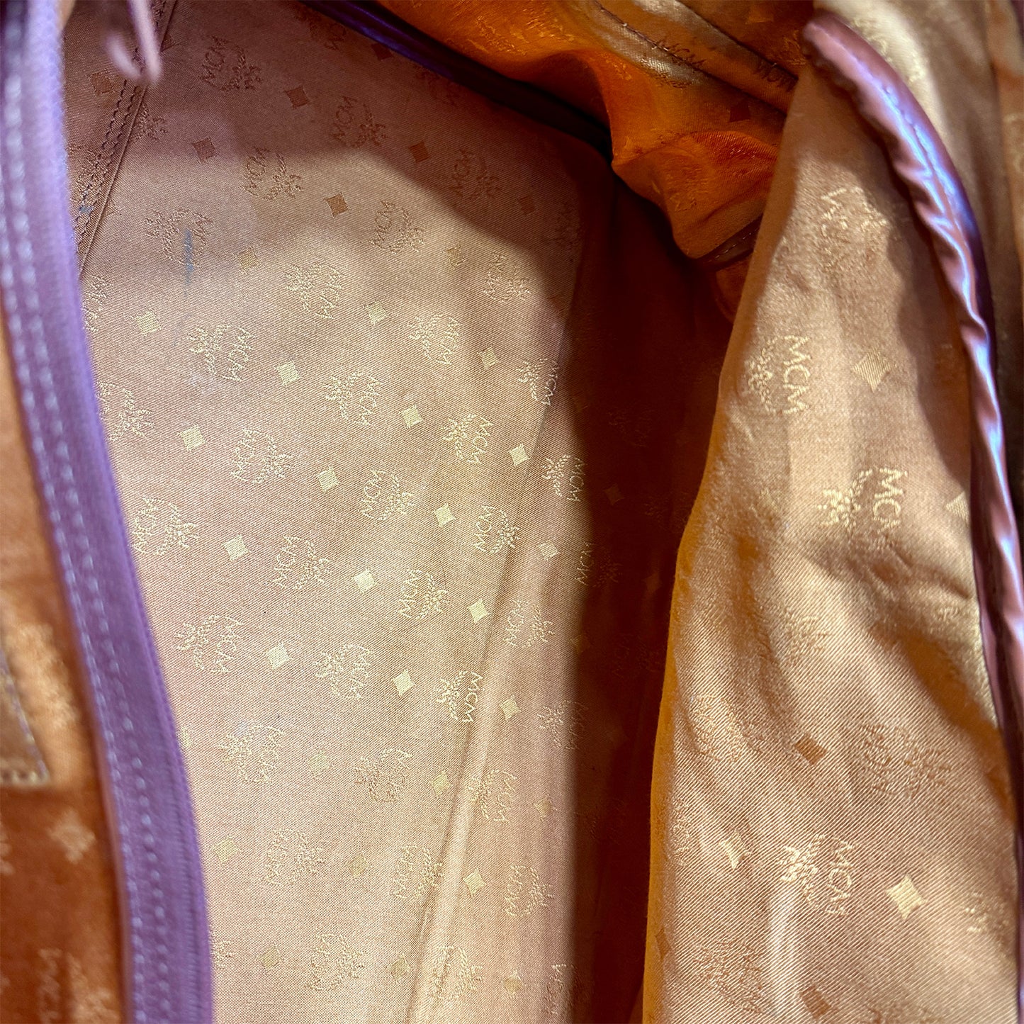 MCM Visetos 'Tan Brown' Duffel Bag