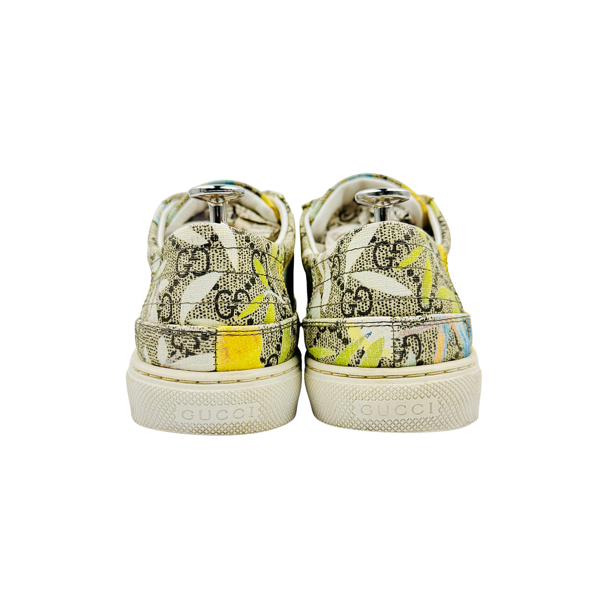 Gucci GG Supreme Blooms Print Low-Top Sneakers (Size 41)