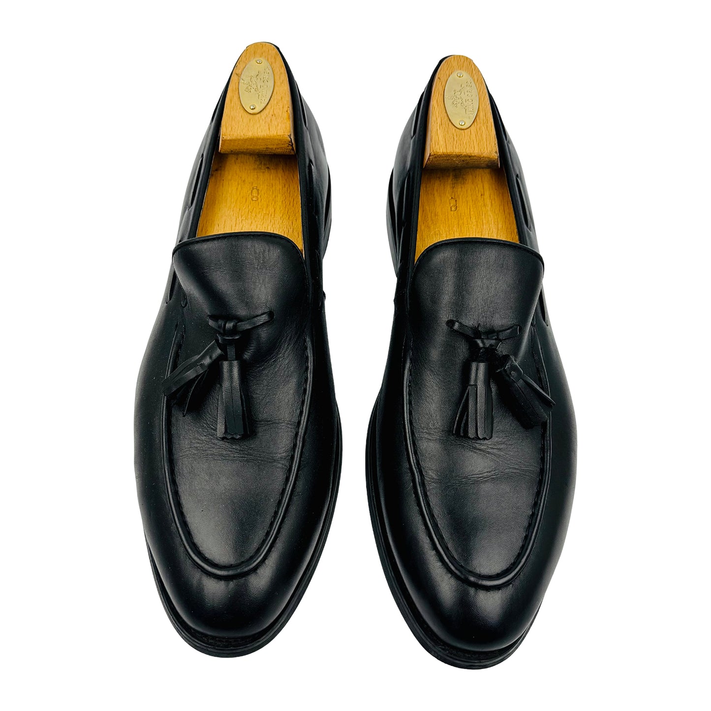 Terende Men's Black Tassel Loafer (Size 42.5)