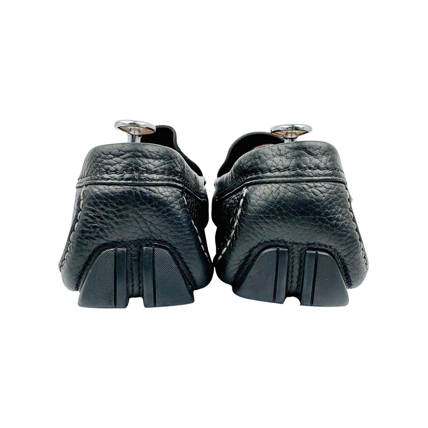 Salvatore Ferragamo Pebbled Leather Italian Loafers (Size 44.5)