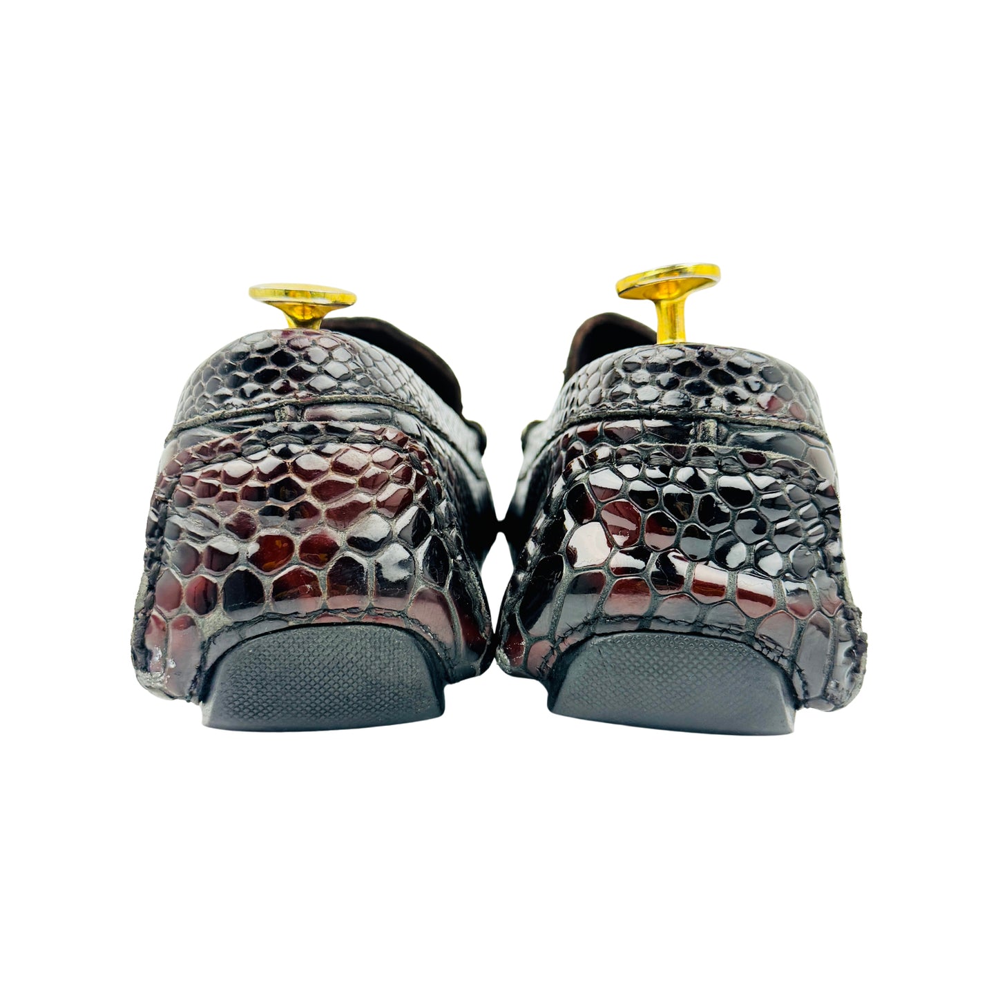 Versace Men's Python Embossed Loafers (Size 42)