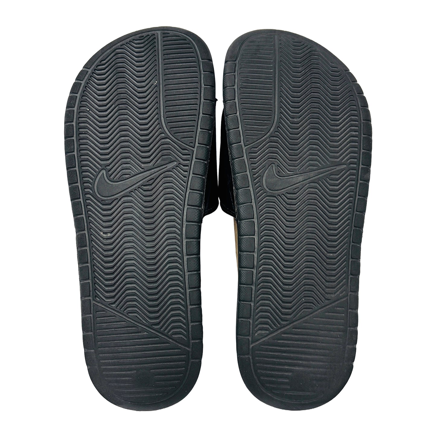 Outsole image of Nike Benassi JDI Black Slides (Size 40.5) - 343881-061