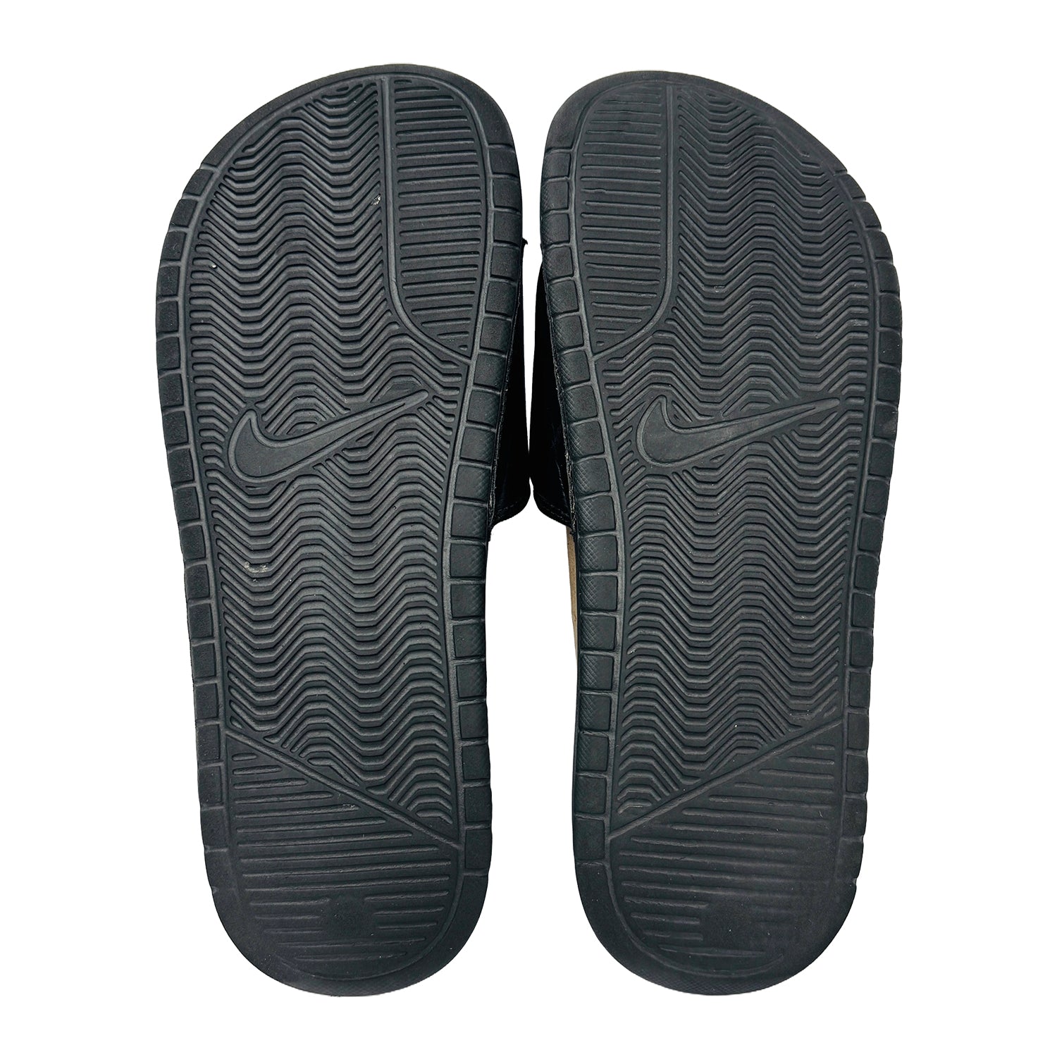 Outsole image of Nike Benassi JDI Black Slides (Size 40.5) - 343881-061