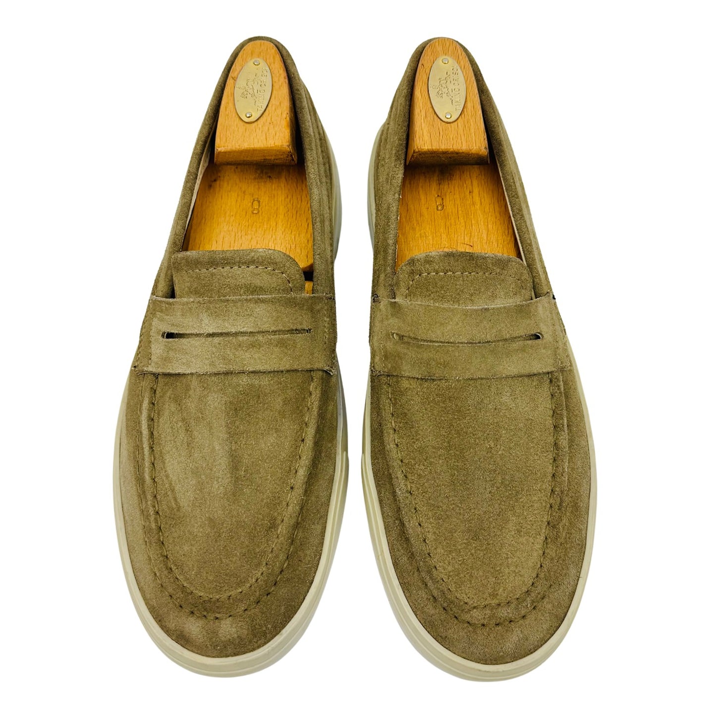 ZARA Men's Beige Suede Leather Loafer (Size 42)