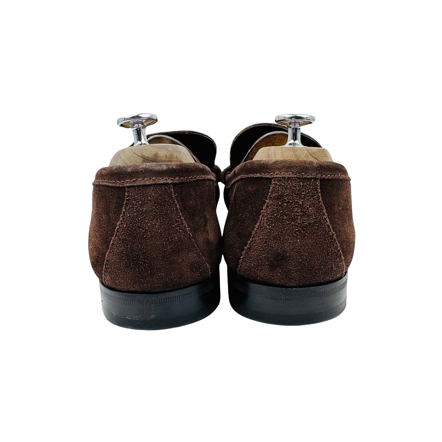 Prada Men's Brown Suede Penny Loafers (Size 44.5)