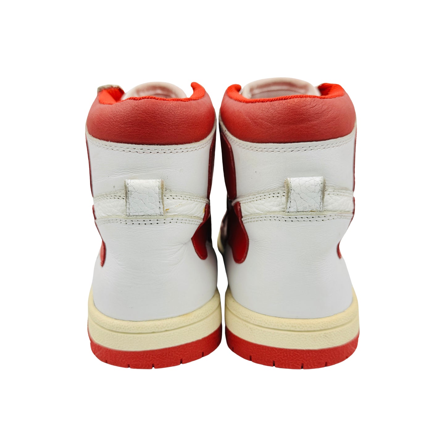 Amiri Men's Skel Top High 'White Red' Sneakers (Size 45)