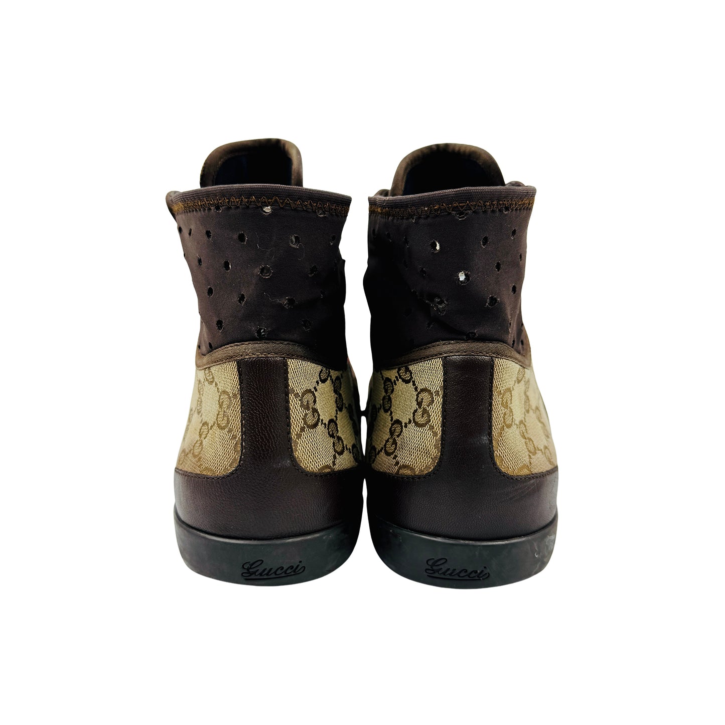 Gucci California Striped High Top Sneakers (Size 44.5)