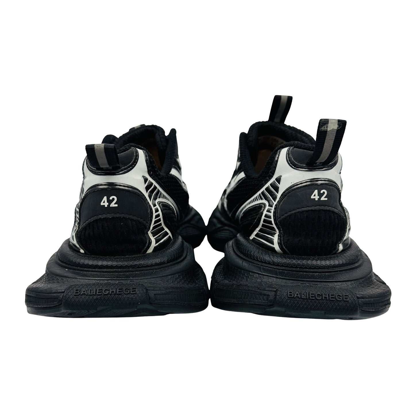 Balenciaga Men's 3XL 'Black Silver' Shoes (Size 42)