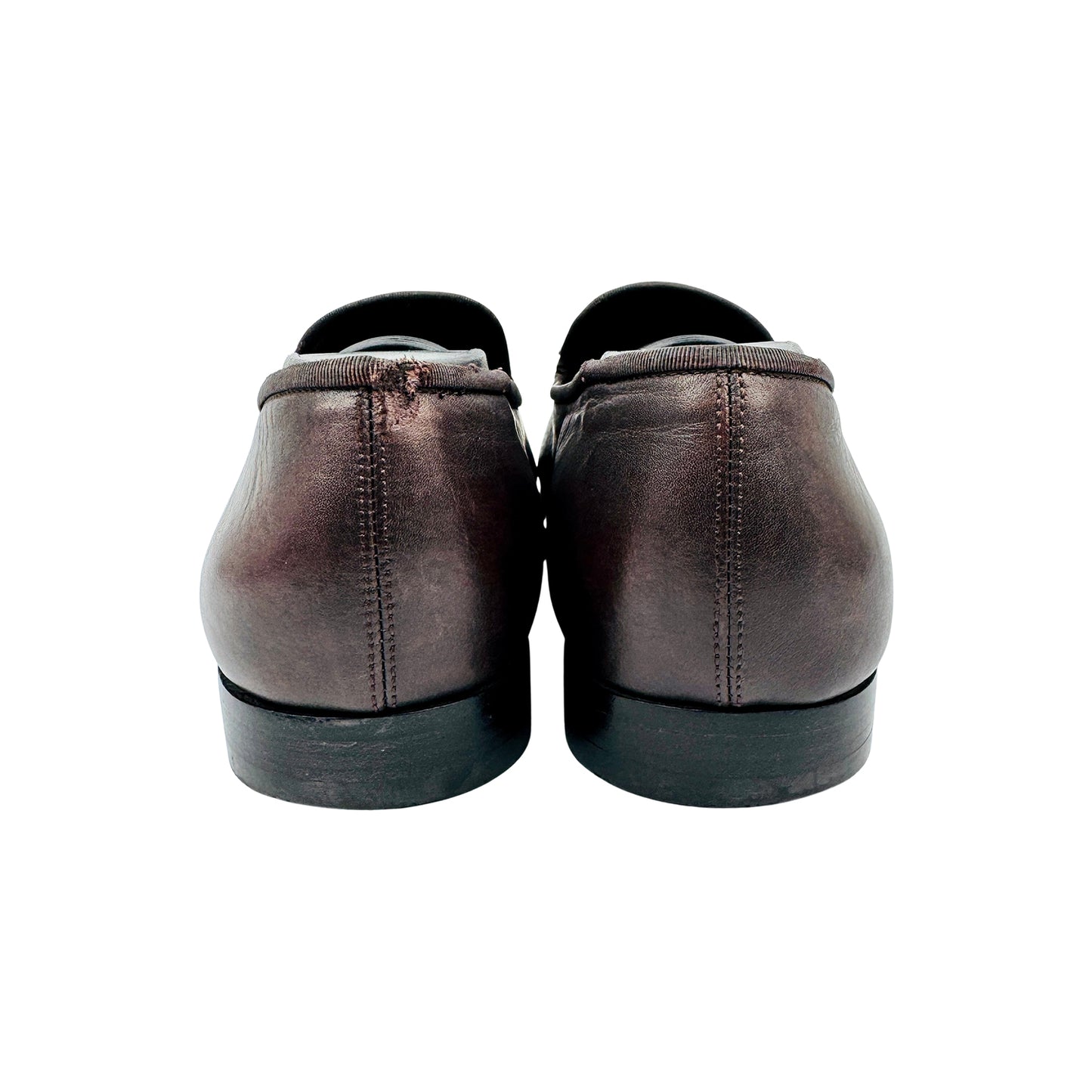 Salvatore Ferragamo Leather Tassel Loafers (Size 41/41.5)