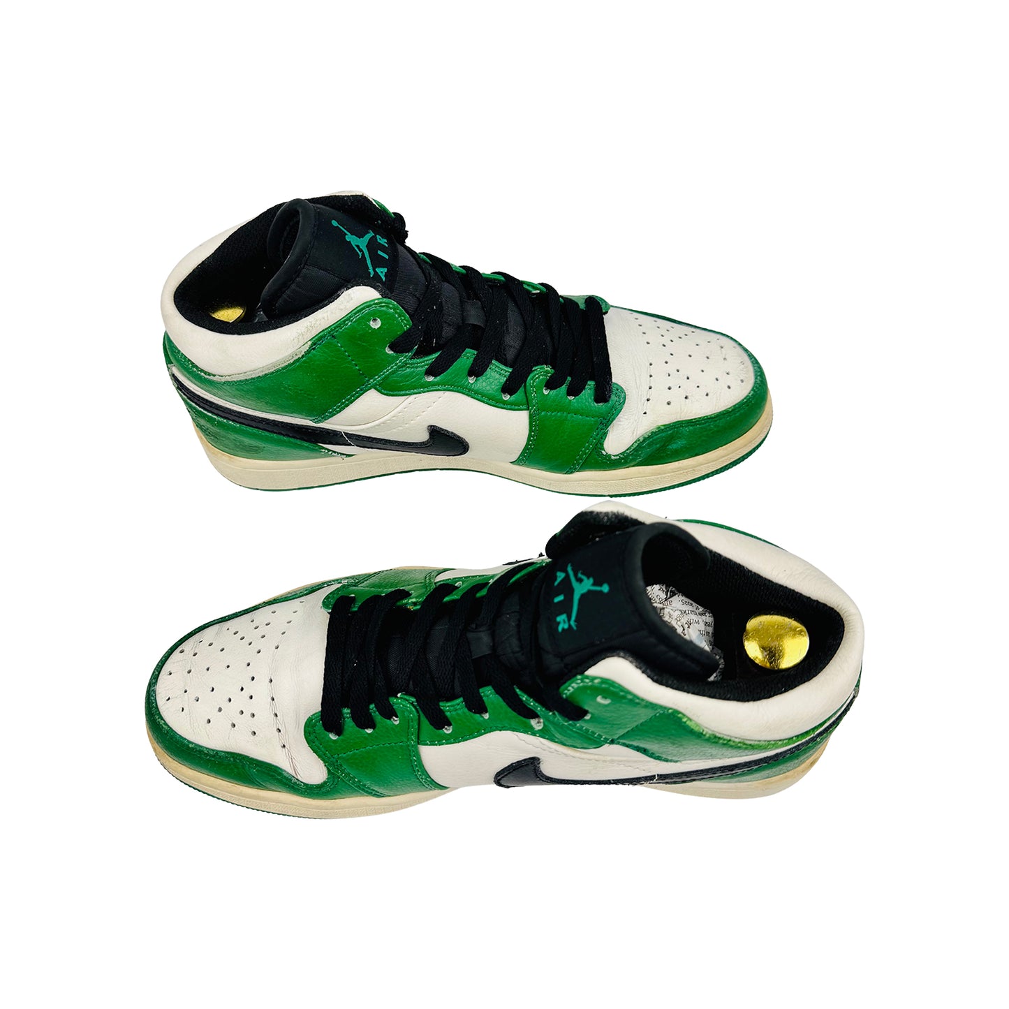 Nike Air Jordan 1 Mid 'Pine Green' Sneakers (Size 42.5) - 852542-301
