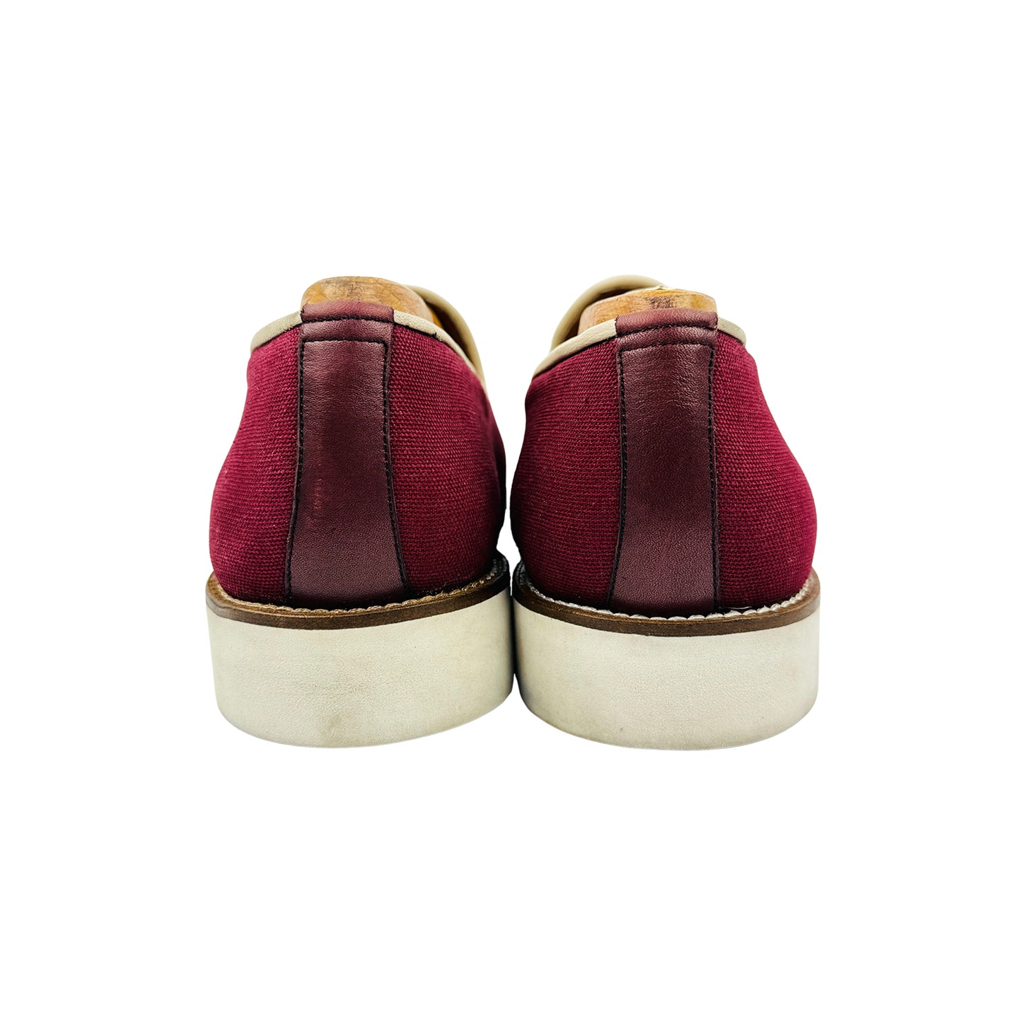Daniel's 'Burgundy White' Tassel Loafers (Size 42/42.5)