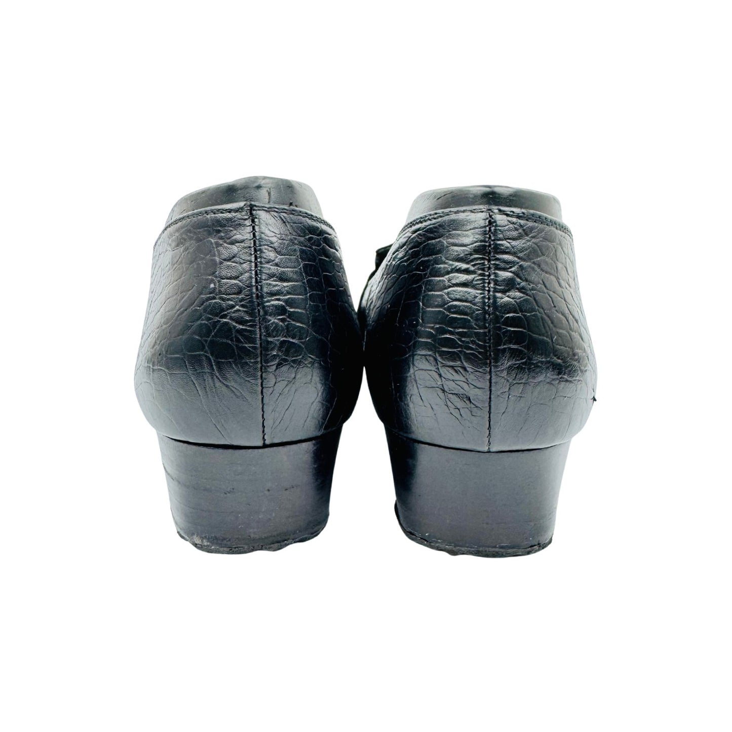 Salvatore Ferragamo Alligator Effect Leather Loafers (Size 39/39.5)