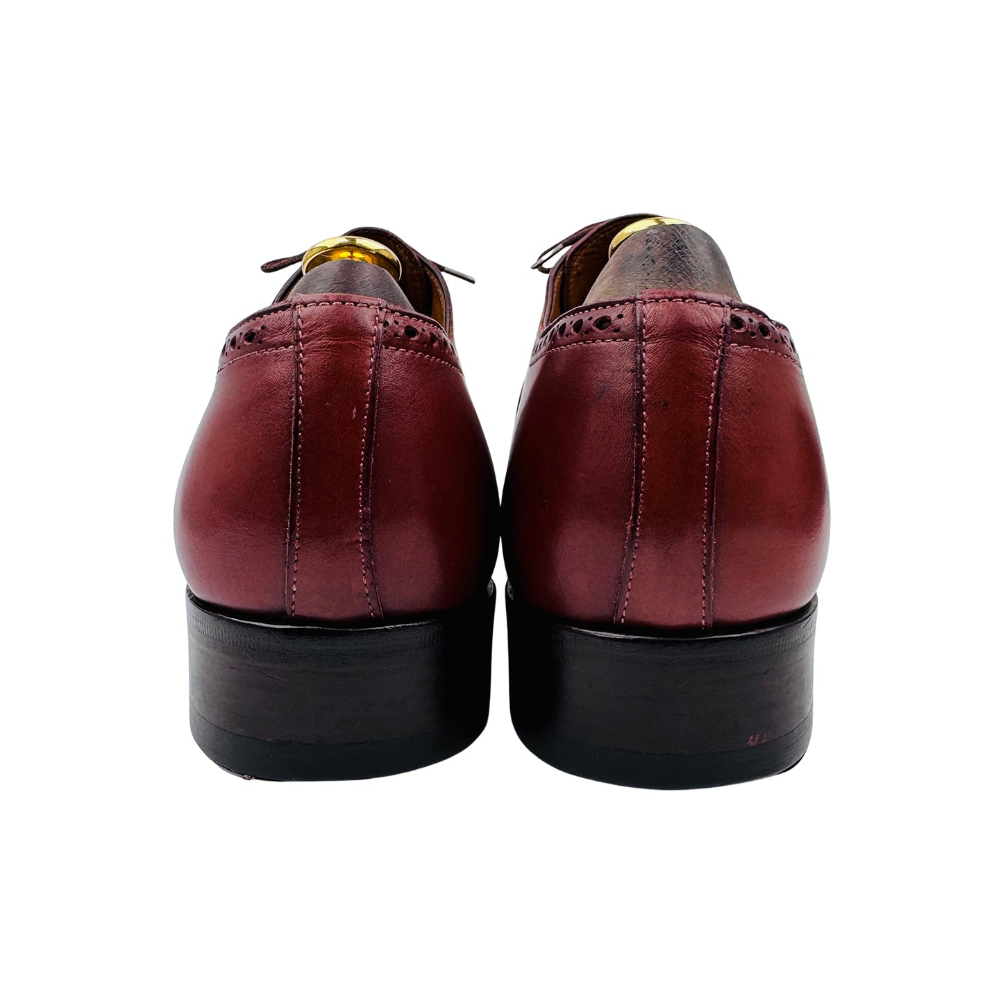 Santoni Men's Brown Leather Oxfords (Size 42.5)