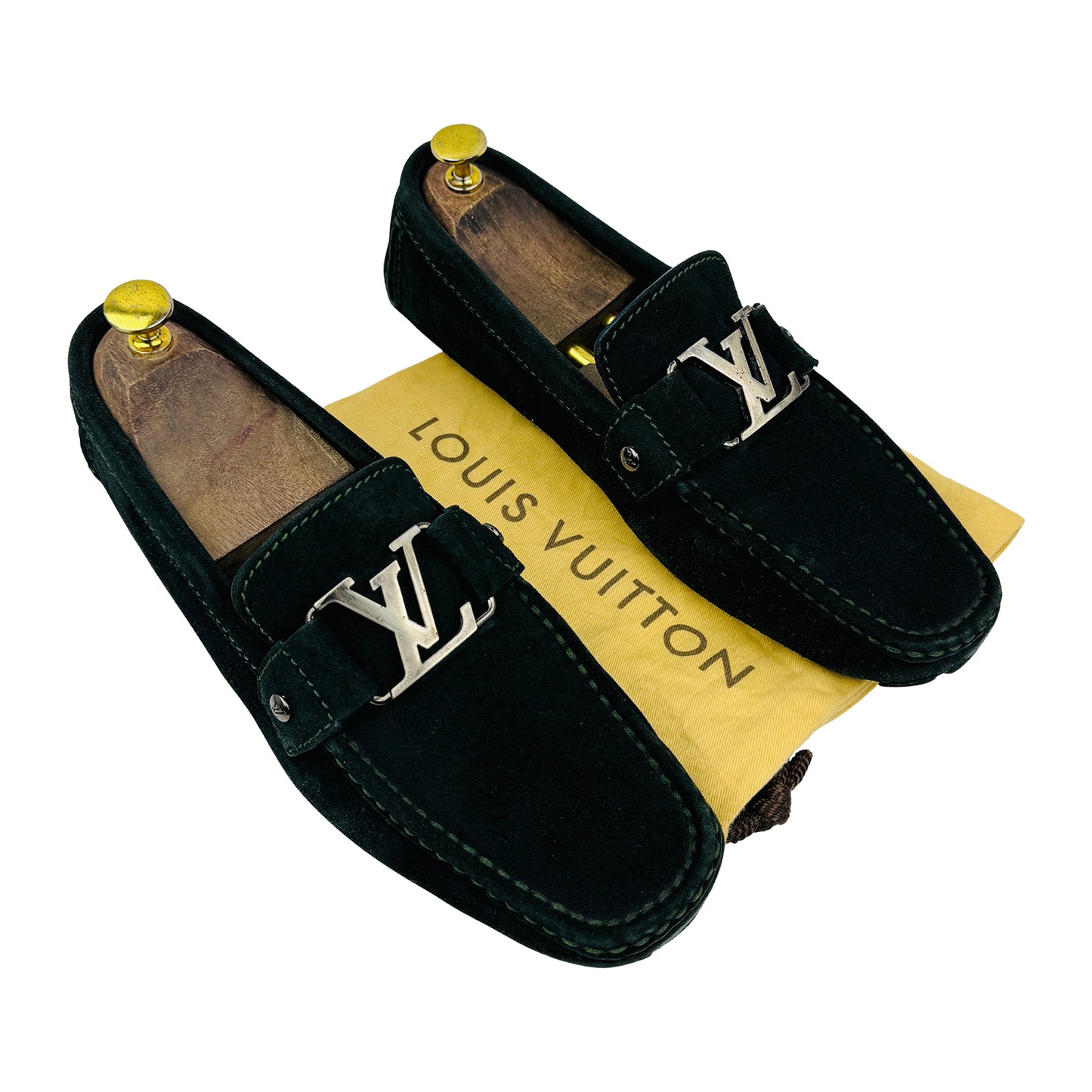 Louis Vuitton Monte Carlo Dark Green Loafers (Size 42/42.5)