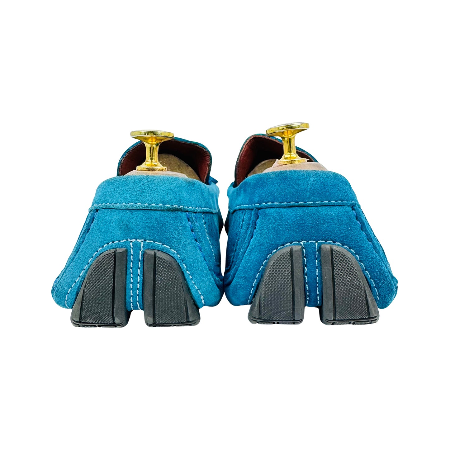 Magnanni Men's Blue Suede Leather Loafers (Size 42.5)