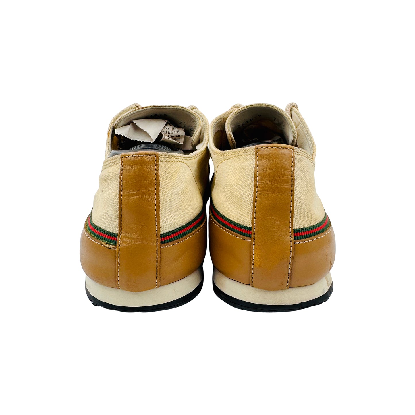 Gucci Web Shelly Line Lace-Up Sneakers (Size 41.5) - 261919