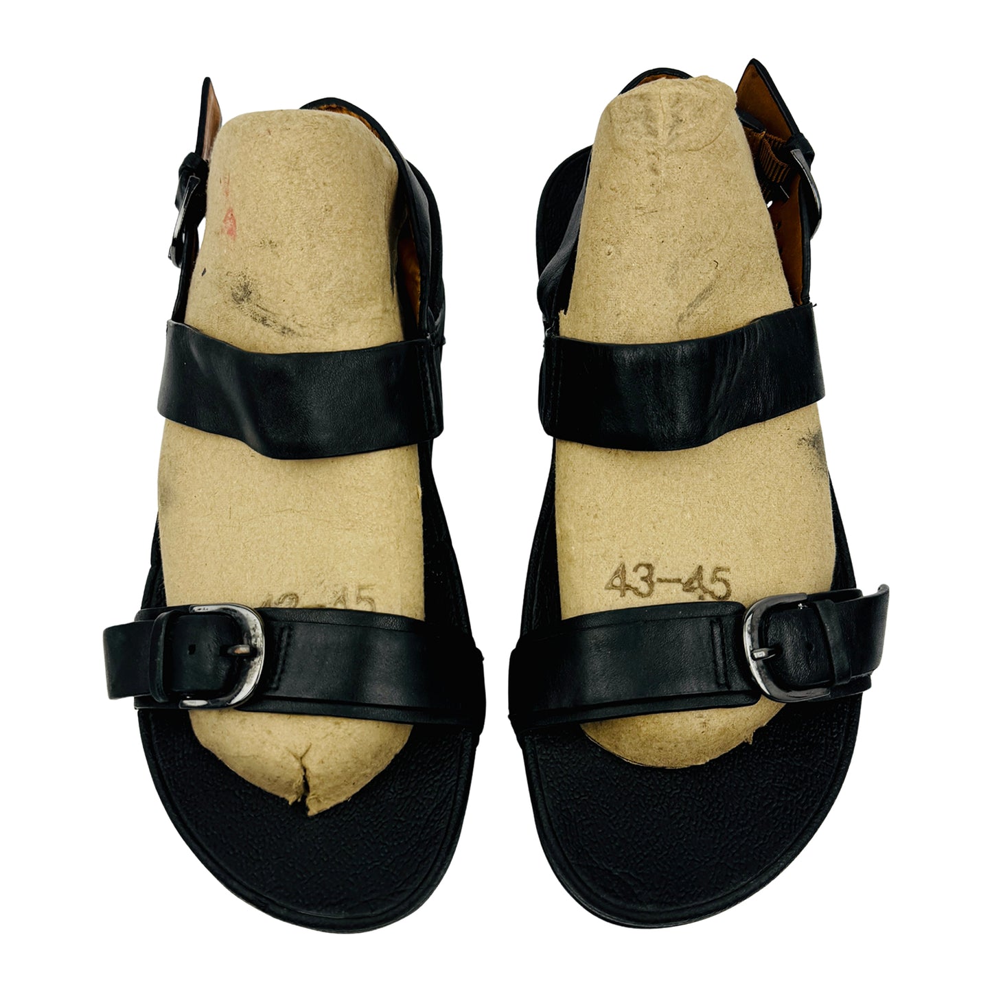 FitFlop Black Leather Back Strap Sandals (Size 38)