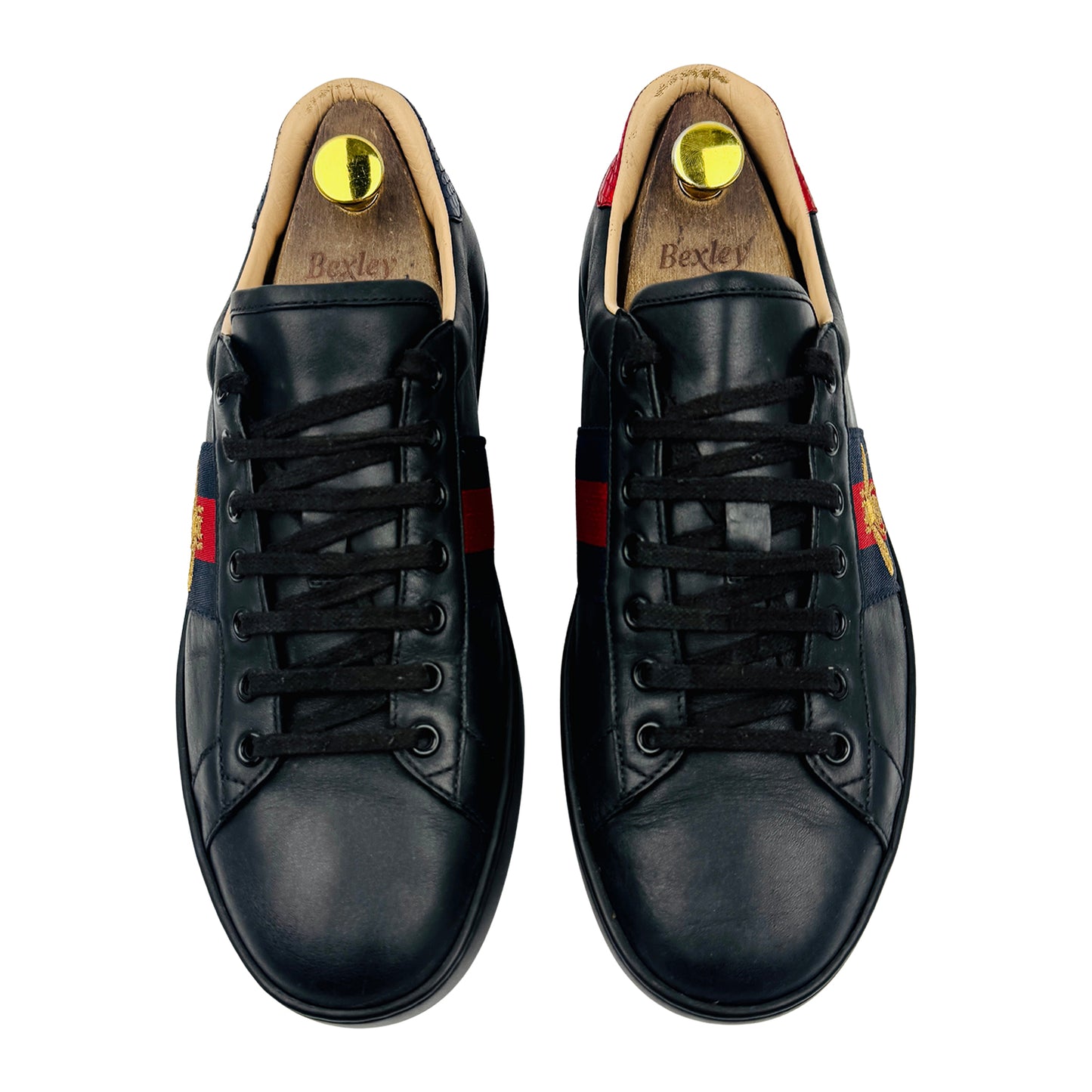 Gucci Ace 'Bee Embroidered' Black Sneakers (Size 43) - 429446 A38G0 1284