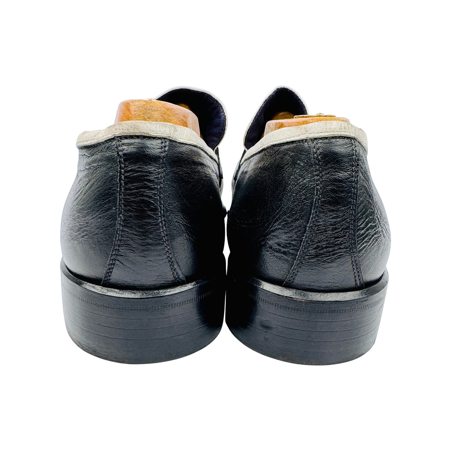 Roberto Guerrini Men's Spectator Black White Loafers (Size 42.5)