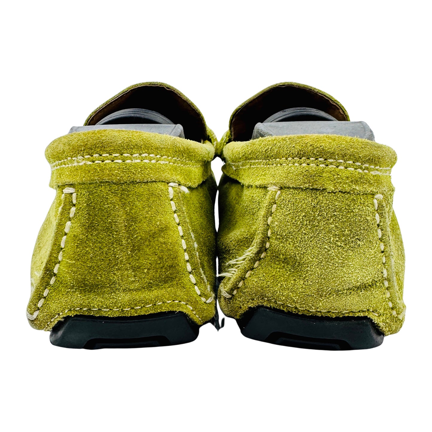 Dolce & Gabbana Men's Green Suede Loafers (Size 41.5/42)