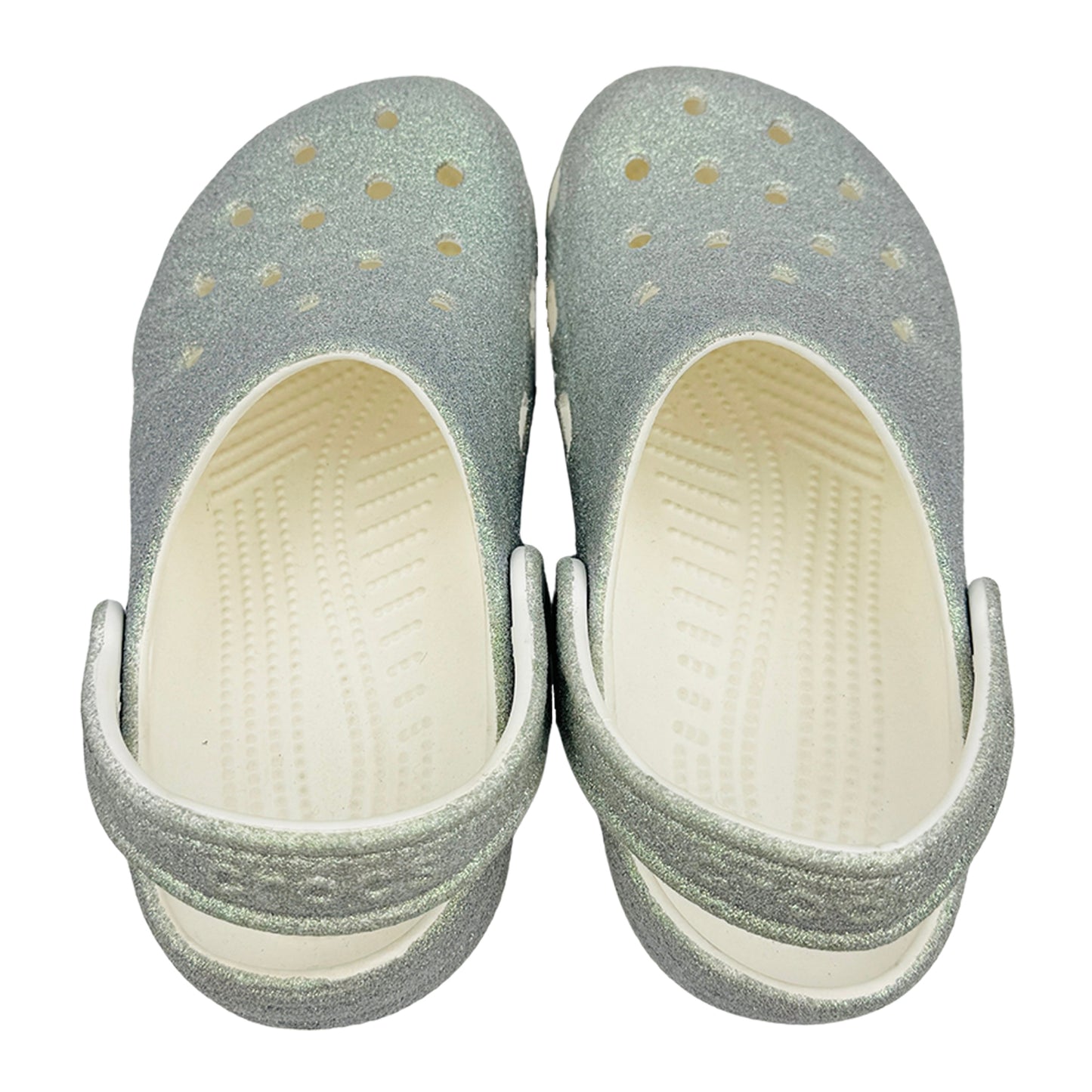 Crocs Classic Iridescent Glitter Clogs (Size 33/34) - 210986