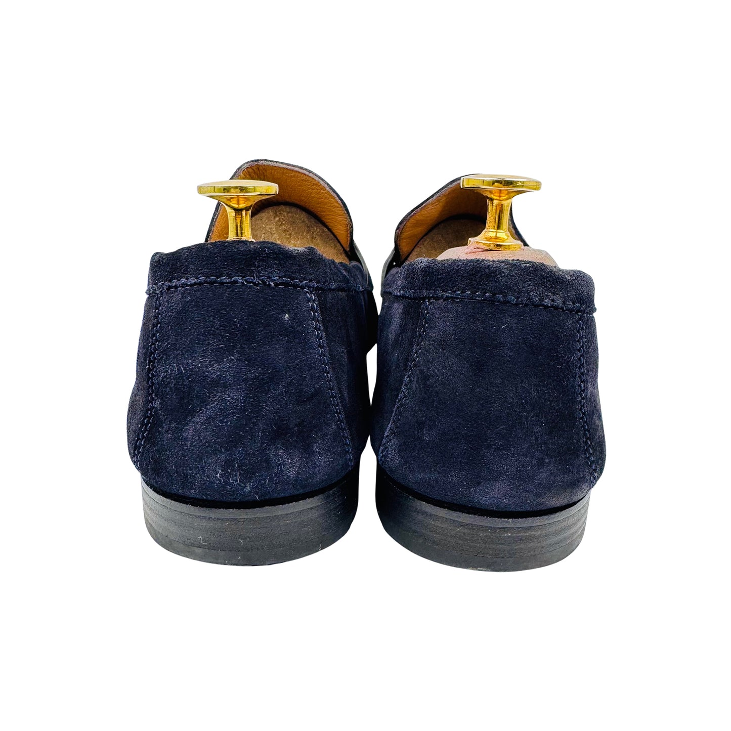 Moreschi Men's Baku Blue Suede Loafer (Size 43.5)