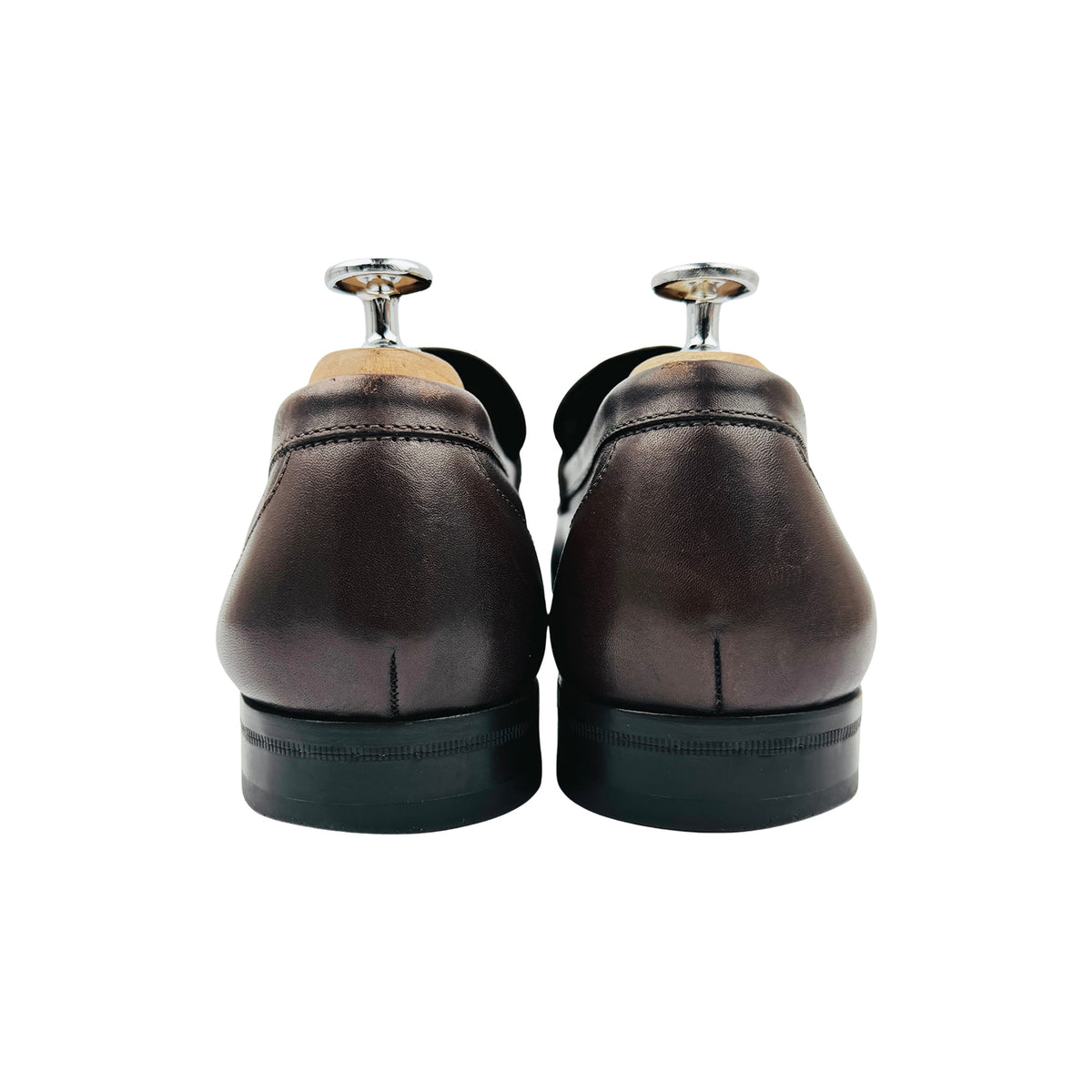 Salvatore Ferragamo Dark Brown Leather Bit Loafers (Size 40/40.5)
