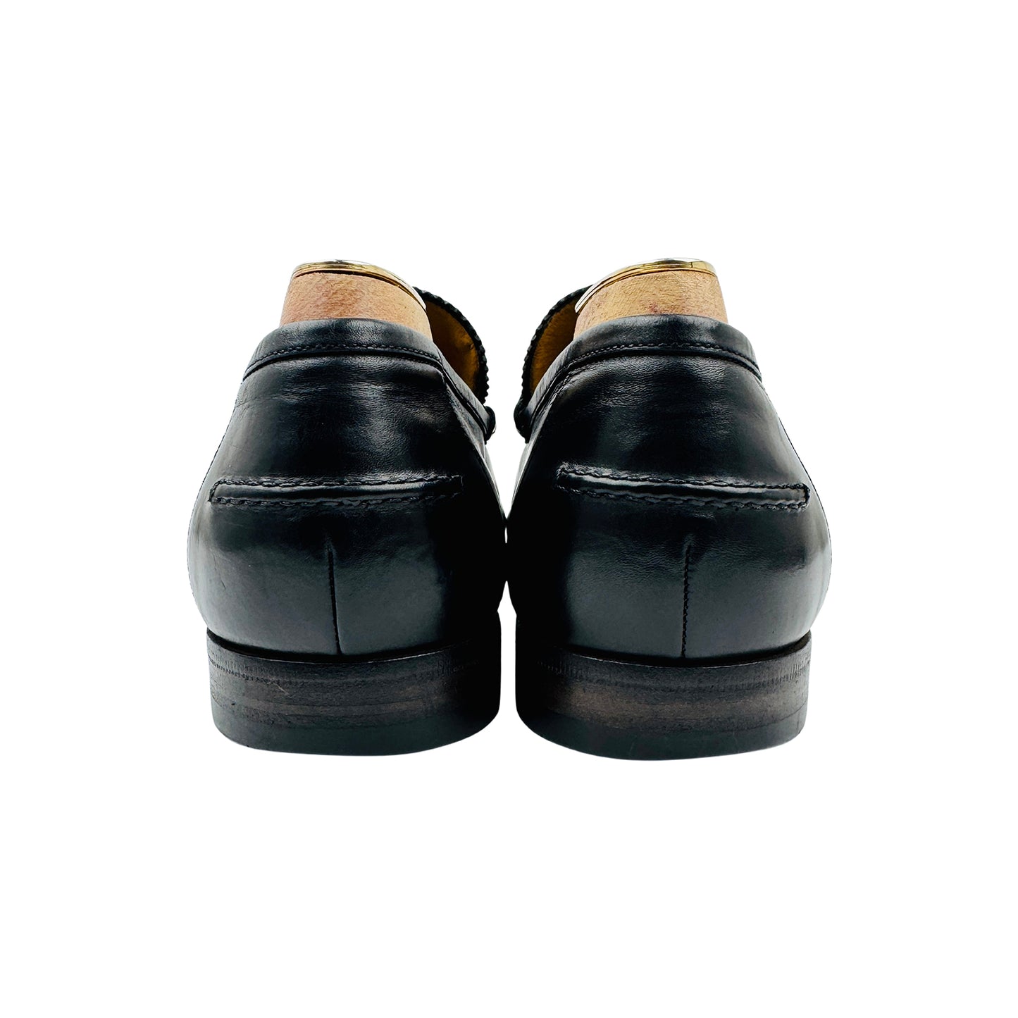 Gucci Men's Bamboo Horsebit Web Loafers (Size 44/44.5)